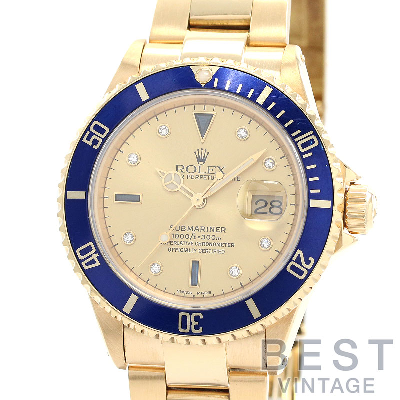 ロレックス　16618 駒 ROLEX SUBMARINER 16618 – PURPLE VIRATED DIAL – FULLY OXIDATED