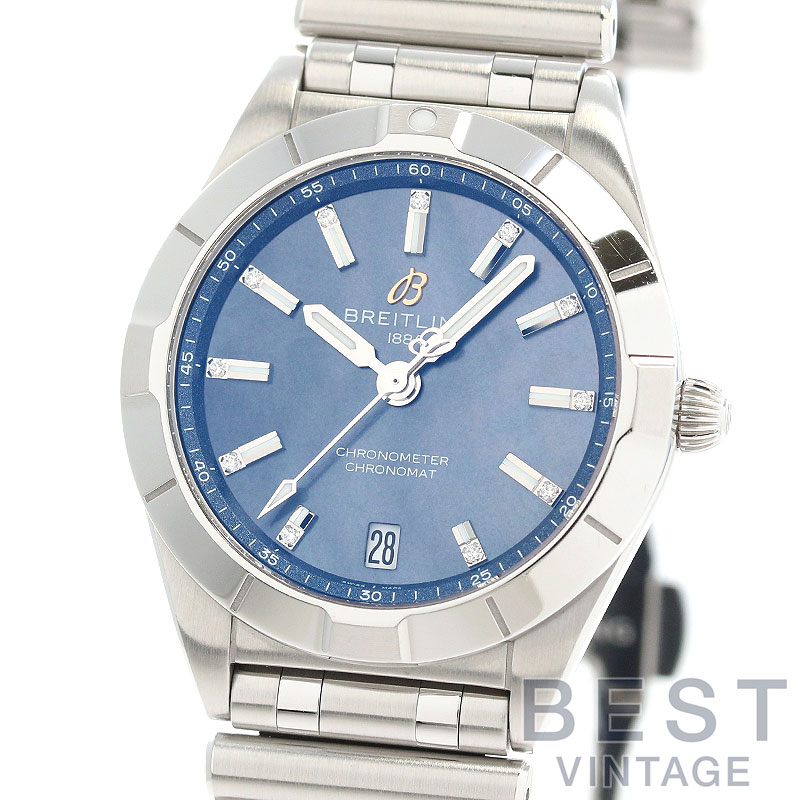 ブライトリング 【BREITLING】 クロノマット 32 ジャパン リミテッド A77310101B1A1 レディース ブラックシェル ステンレススティール 腕時計 時計 CHRONOMAT 32 JAPAN LIMITED BLACK SHELL SS MOP【中古】