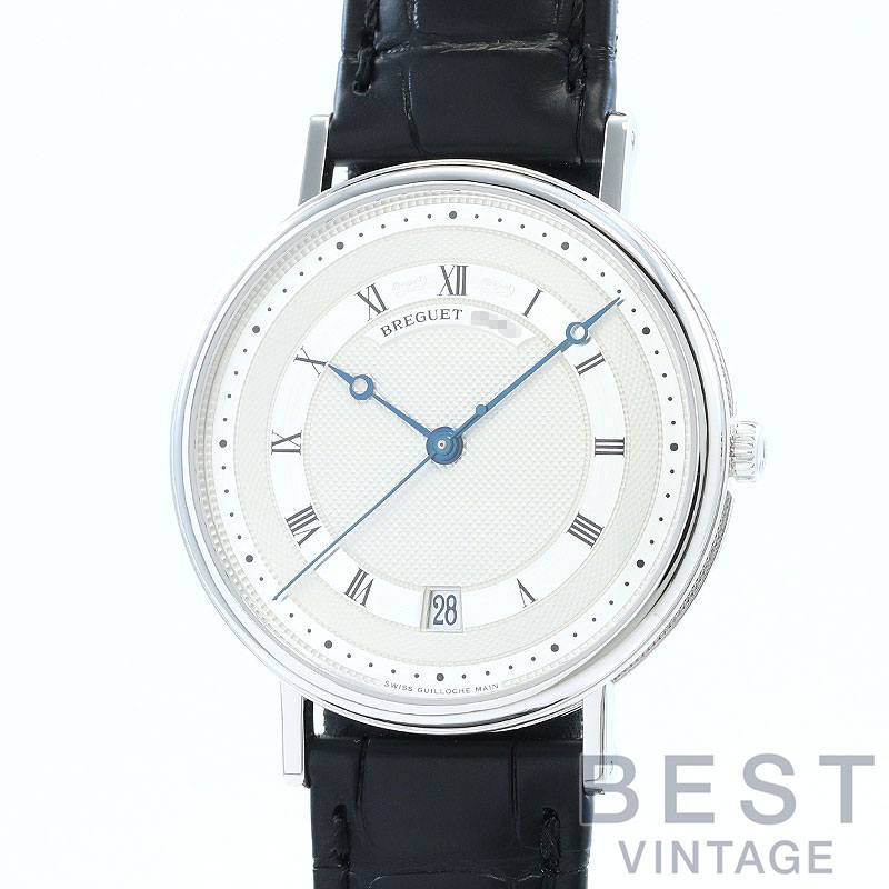 【お買い物マラソン限定クーポン配布中♪】【OH済】 ブレゲ 【BREGUET】 クラシック 5930 5930BB/12/986 メンズ シルバー K18ホワイトゴールド 腕時計 時計 CLASSIQUE 5930 SILVER K18WG 【中古】【中古】