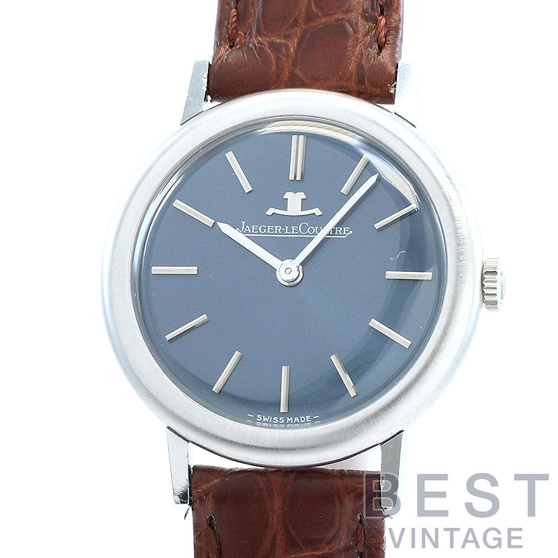 【OH済】 ジャガールクルト 【JAEGER-LECOULTRE】 ヴィンテージ メカニカル ラウンドシェイプ ウォッチ 602522(6025 22) レディース ブルー K18ホワイトゴールド 腕時計 時計 VINTAGE MECHANICAL ROUND SHAPE WATCH BLUE K18WG JL【中古】｜BEST VINTAGE 209,000円