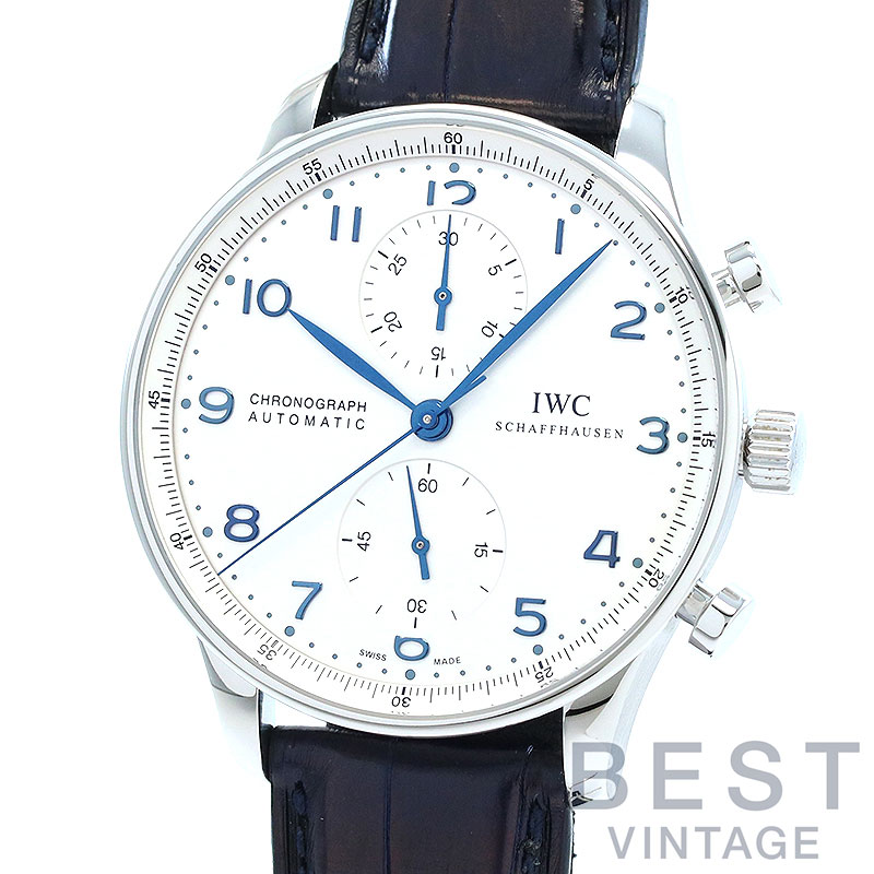 【お買い出しマラソン制限事項クーポン券別れ別れ中♪】【OH済】 アイダブリューシー 【IWC】 ポルトギーゼクロノグラフ IW371417 メンズ しろがね色 ステンレス鋼スチール写真 ウオッチ 時辰儀 PORTUGIESER CHRONOGRAPH SILVER SS 【中古】【中古】 腕時計-メンズ腕時計