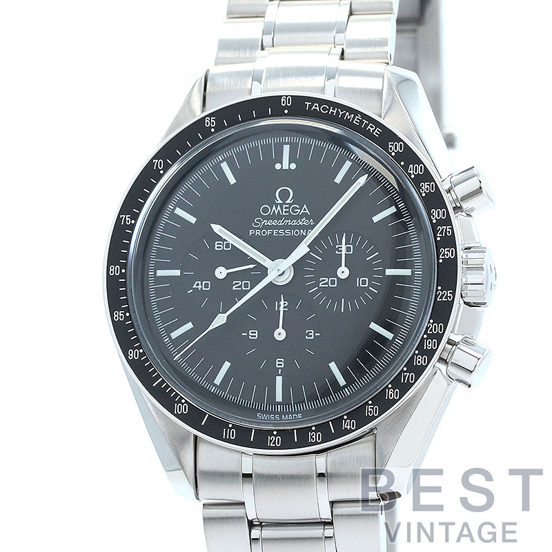 【OH済】 オメガ 【OMEGA】 スピードマスター ムーンウォッチ プロフェッショナル 3570.50.00 メンズ ブラック ステンレススティール 腕時計 時計 SPEEDMASTER MOONWATCH PROFESSIONAL 42MM BLACK SS 【中古】
