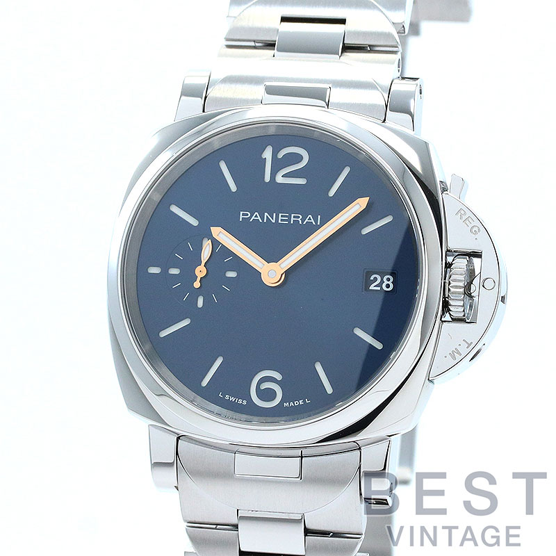 オフィチーネパネライ 【OFFICINE PANERAI】 ルミノール ドゥエ 38MM PAM01123 ボーイズ ブルー ステンレススティール 腕時計 時計 LUMINOR DUE 38MM BLUE SS OP【中古】