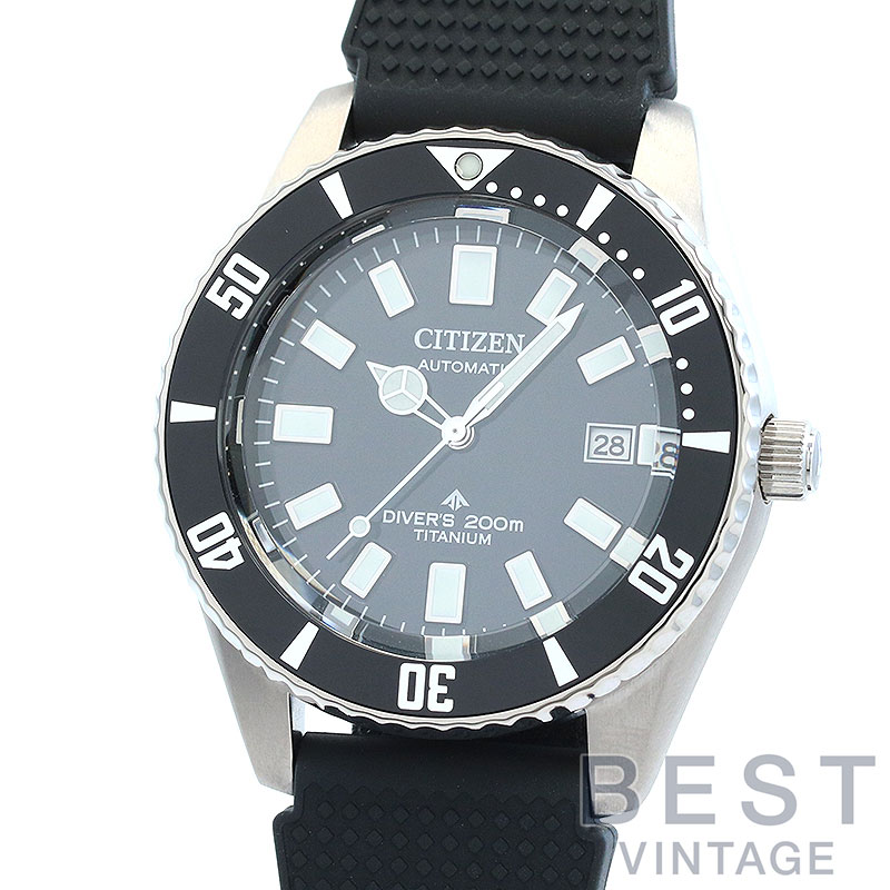 シチズン 【CITIZEN】 プロマスター マリーンシリーズ メカニカルダイバー NB6021-17E (9051-S129010) メンズ ブラック チタン 腕時計 時計 PROMASTER MARINE SERIES MECHANICAL DIVER 200M BLACK TI 【中古】 42,757円