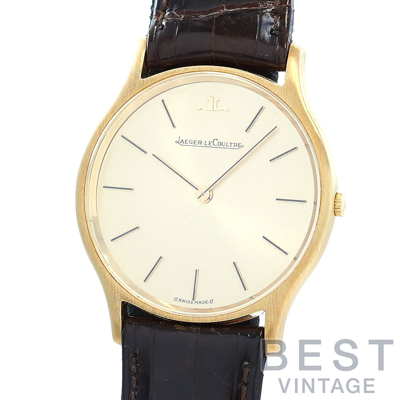 【OH済】 ジャガールクルト 【JAEGER-LECOULTRE】 ヴィンテージ メカニカル ラウンドシェイプ ウォッチ 4464.21 メンズ シャンパンゴールド K18イエローゴールド 腕時計 時計 VINTAGE MECHANICAL ROUND SHAPE WATCH CHAMPAGNE GOLD K18YG JL【中古】