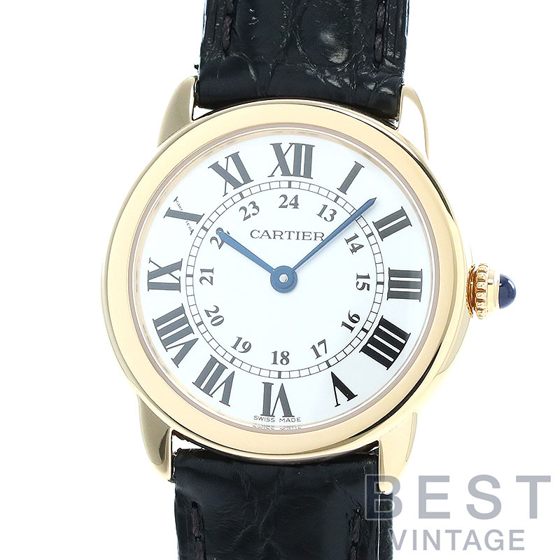 カルティエ 【CARTIER】 ロンド ソロ ドゥ カルティエ SM W6700355 レディース シルバー ステンレススティール/K18イエローゴールド 腕時計 時計 RONDE SOLO DE CARTIER 29MM SILVER SS/K18YG コンビ【中古】