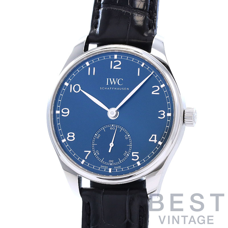 アイダブリューシー 【IWC】 ポルトギーゼオートマティック 40 IW358305 メンズ ブルー ステンレススティール 腕時計 時計 PORTUGIESER AUTOMATIC 40 BLUE SS 【中古】