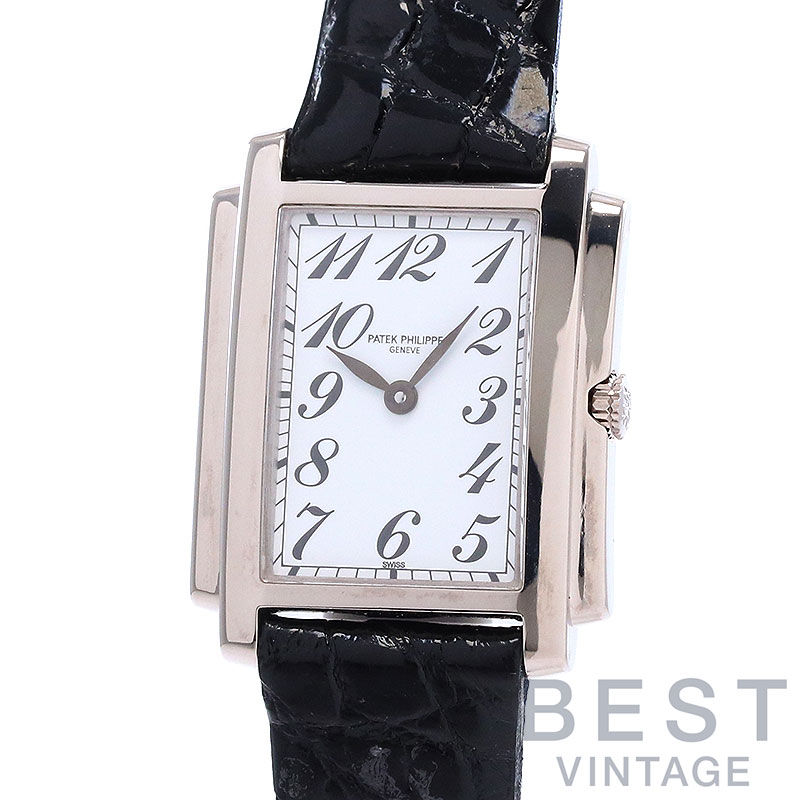 【お買い物マラソン限定クーポン配布中♪】パテックフィリップ 【PATEK PHILIPPE】 ゴンドーロ 4824G-001 レディース ホワイト K18ホワイトゴールド 腕時計 時計 GONDOLO WHITE K18WG PP【中古】【中古】|BEST VINTAGE