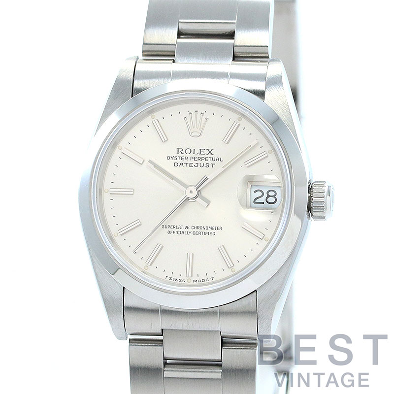 【OH済】 ロレックス 【ROLEX】 オイスターパーペチュアル デイトジャスト 31 68240 ボーイズ シルバー ステンレススティール 腕時計 時計 OYSTER PERPETUAL DATEJUST 31 SILVER SS 【中古】