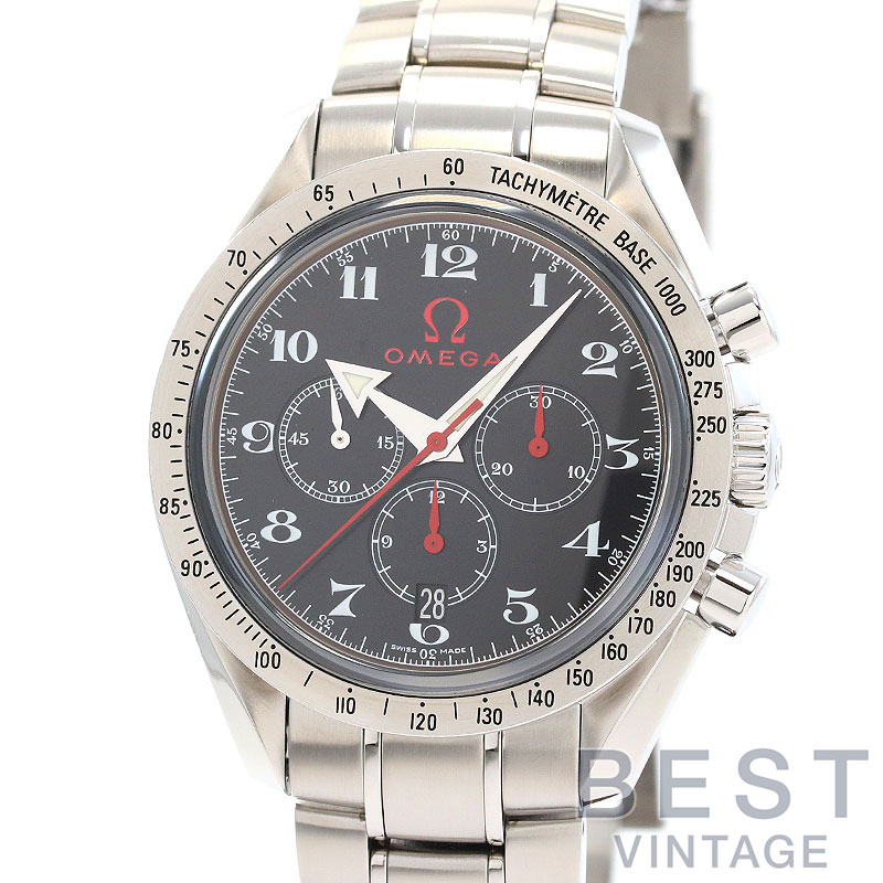 【OH済】 オメガ 【OMEGA】 スピードマスター ブロードアロー 3558.50.00(ST1780205) メンズ ブラック ステンレススティール 腕時計 時計 SPEEDMASTER BROAD ARROW BLACK SS 【中古】 267,300円