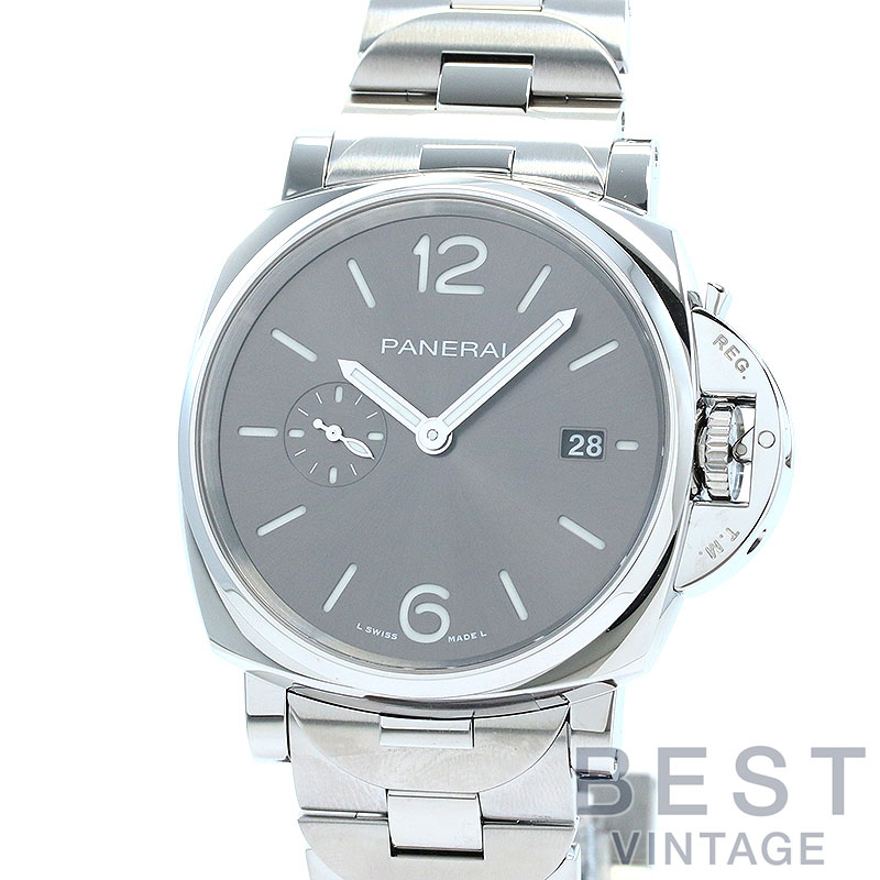 オフィチーネパネライ 【OFFICINE PANERAI】 ルミノール ドゥエ 42MM PAM01387 メンズ アンスラサイト ステンレススティール 腕時計 時計 LUMINOR DUE 42MM ANTHRACITE SS OP【中古】
