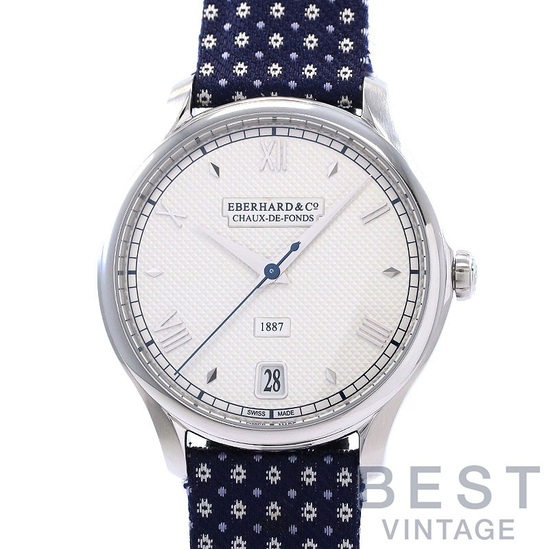 【百貨店SALE★引き換え証散り散り中！】エベラール 【EBERHARD】 1887 21028.1 CT メンズ しろがね色 ステンレス鋼スチール写真 ウオッチ 時辰儀 1887 SILVER SS 【中古】【中古】