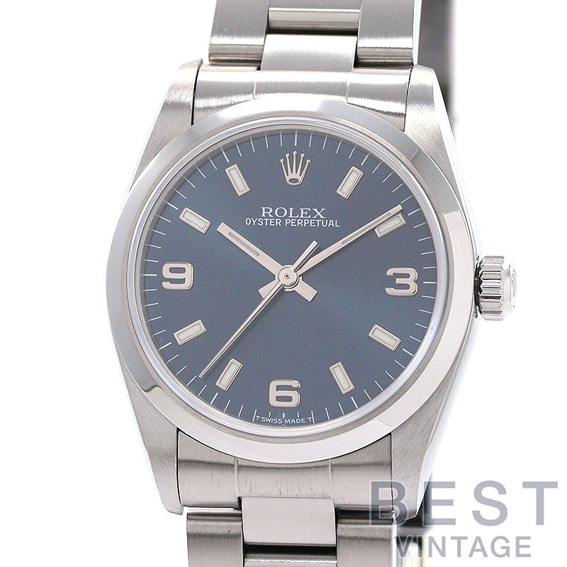 【お買い物マラソン限定クーポン配布中♪】【OH済】 ロレックス 【ROLEX】 オイスターパーペチュアル M77080-0013 ボーイズ ブルー ステンレススティール 腕時計 時計 OYSTER PERPETUAL 31 BLUE SS 【中古】【中古】|BEST VINTAGE
