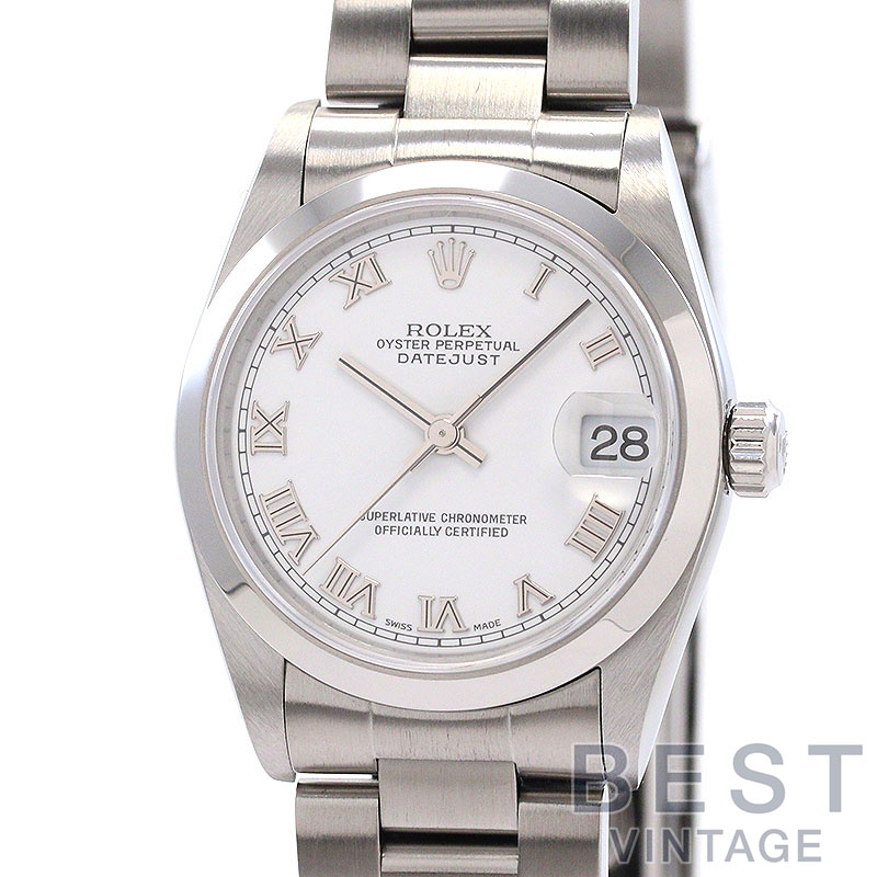 【百貨店SALE★引き換え証散り散り中！】【OH済】 ロレックス 【ROLEX】 オイスターパーペチュアル デイトジャスト M78240 ボーイズ 白いこと ステンレス鋼スチール写真 ウオッチ 時辰儀 OYSTER PERPETUAL DATEJUST 31 WHITE SS 【中【中古】