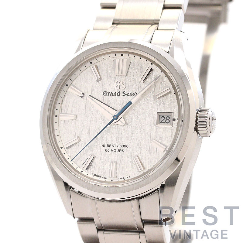 【お買い物ﾏﾗｿﾝ限定ｸｰﾎﾟﾝ配布中♪】【OH済】 グランドセイコー 【GRAND SEIKO】 エボリューション9コレクション 白樺 SLGH005 (9SA5-00C) メンズ シルバー ステンレススティール 腕時計 時計 EVOLUTION 9 COLLECTION 9S MECHANICA【中古】｜BEST VINTAGE