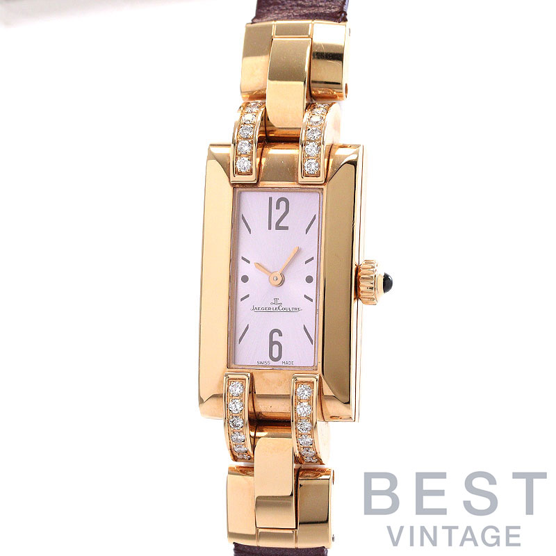 【お買い物ﾏﾗｿﾝ限定ｸｰﾎﾟﾝ配布中♪】ジャガールクルト 【JAEGER-LECOULTRE】 イデアル Q4602583 (460.2.86) レディース パープル K18ピンクゴールド 腕時計 時計 IDEALE PURPLE K18PG JL【中古】【中古】｜BEST VINTAGE 427,680円