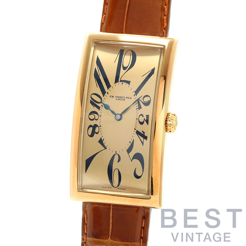 ティソ 【TISSOT】 ヘリテージ プリンス1 メカニカル バナナウォッチ 限定モデル T71.3.718.22 (G687330) メンズ  シャンパンゴールド K18イエローゴールド 腕時計 時計 HERITAGE PRINCE1 MECHANICAL BANANA WATCH  LIMITED 