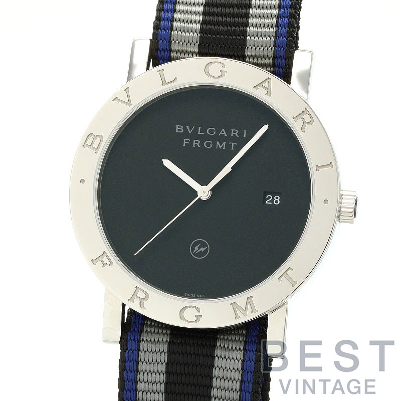 ブルガリ 【BVLGARI 】 ブルガリブルガリ フラグメントデザイン スペシャルエディション 600本限定 103570 (BB41S) メンズ ブラック ステンレススティール 腕時計 時計 BVLGARI BVLGARI FRAGMENT DESIGN SPECIAL EDITION OF 600 PIECES BLACK SS 【中古】