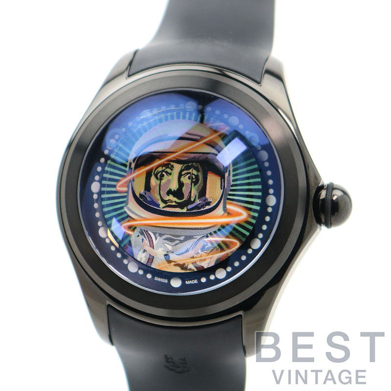 【お買い出しマラソン制限事項クーポン券別れ別れ中♪】コルム 【CORUM】  ビッグバブルマジカル52 エリザベッタファントン L390/03667 メンズ マルチ色合い グレート5チタン 黒いことPVD ウオッチ 時辰儀 BIG BUBBLE MAGICAL ELISABETTA F【中古】 腕時計-メンズ腕時計