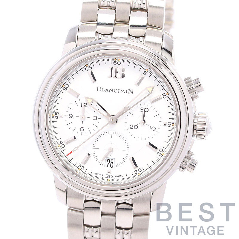 【お買い出しマラソン制限事項クーポン券別れ別れ中♪】【OH済】 ブランパン 【BLANCPAIN】 レマン クロノグラフ 2185-1127-11 メンズ 白いこと ステンレス鋼スチール写真 ウオッチ 時辰儀 LEMAN CHRONOGRAPH WHITE SS 【中古】【中古】 腕時計-メンズ腕時計
