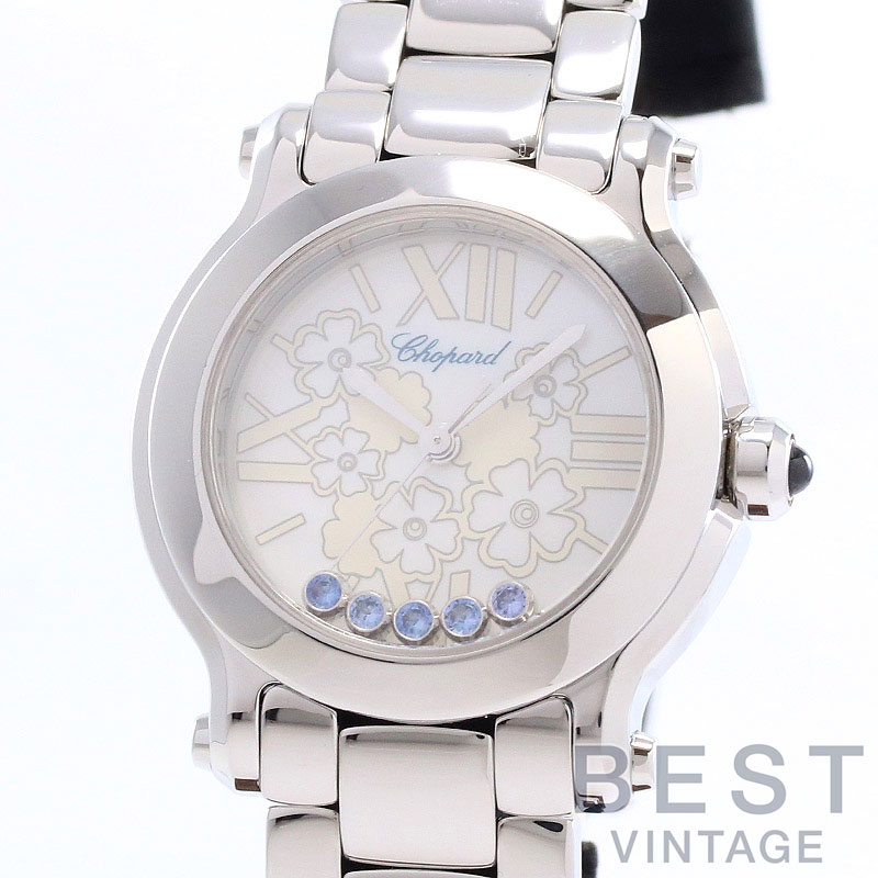 【お買い物マラソン限定クーポン配布中♪】ショパール 【CHOPARD】 ハッピースポーツ マーク2 278509-3022 レディース ホワイトマザーオブパール ステンレススティール 腕時計 時計 HAPPY SPORTS MARK II WHITE MOP SS 5P 【中古】