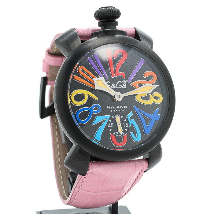 ガガ ミラノ マヌアーレ48mm Manuale 時計 SS(PVD) ステンレス