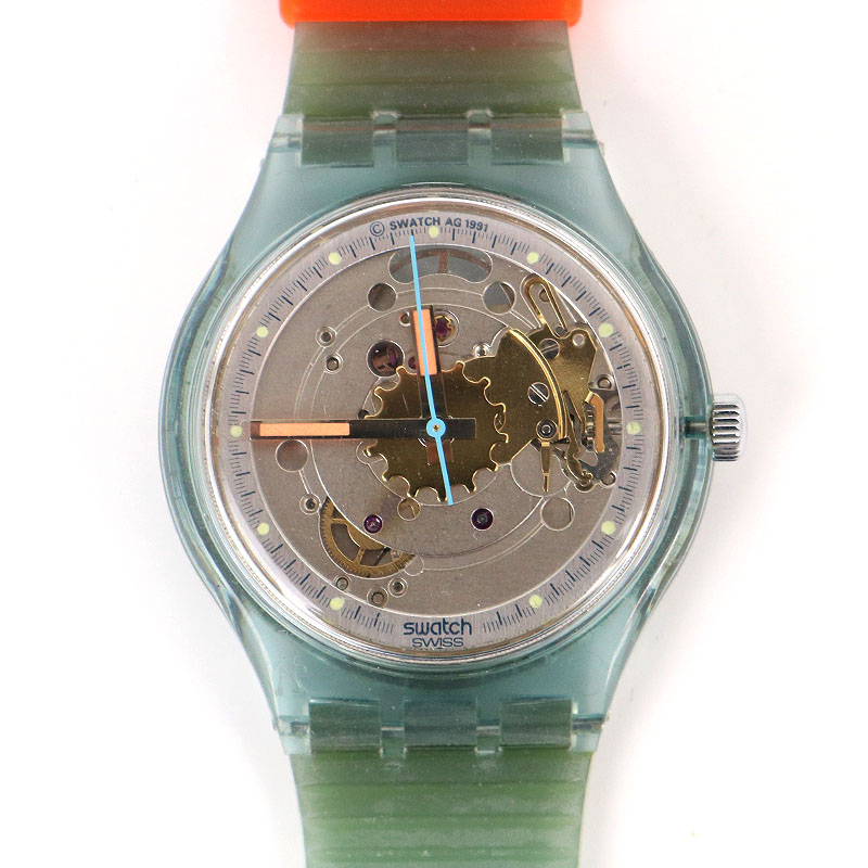 【今だけ!!プレゼント付】スウォッチ 【SWATCH】AUTOMATIC オートマティック メンズ デッドストック DEAD STOCK 【新古品】自動巻き 腕時計 時計 カジュアルウォッチ【中古】
