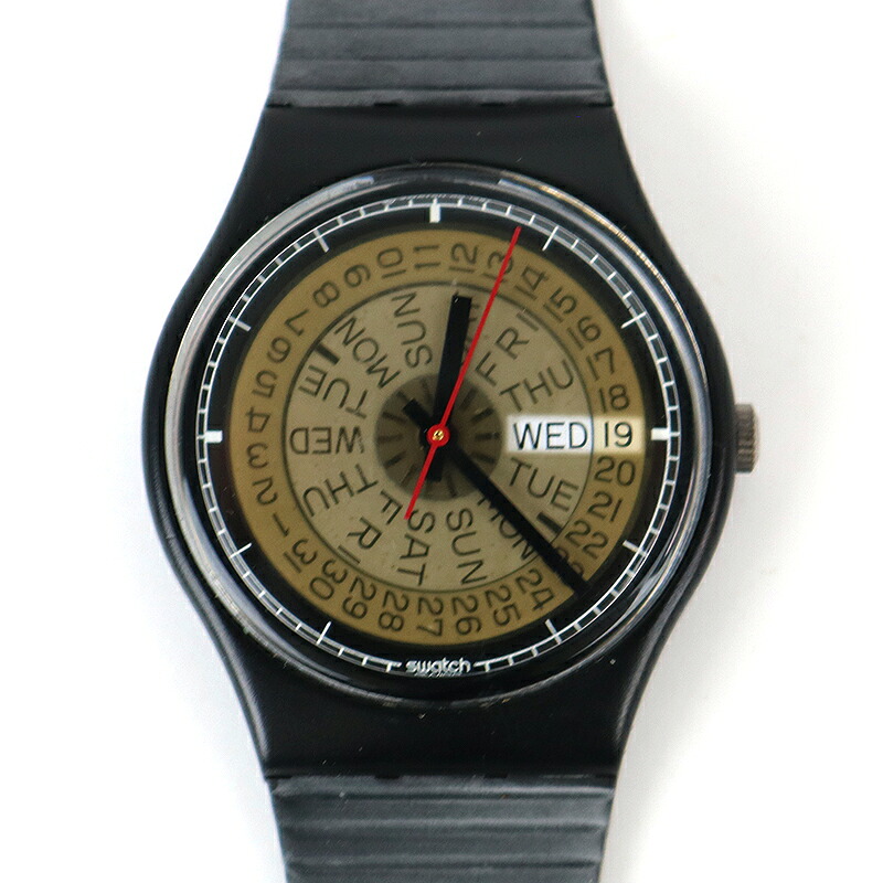 スウォッチ 【SWATCH】REGULAR GENTLEMENS\u0027 レギュラー メンズ デッド買い溜める DEAD STOCK 【新古品】石英 QUARTZ ウオッチ 時辰儀 カジュアルウォッチ【中古】