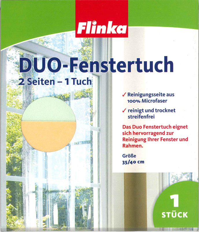 【20容器に並べる書き割り】窓拭き用はりつけ台 雑巾 Flinka ＦＲＧ製  フリンカ DUO FENSTERTUCH  ＦＲＧ   窓硝子用洗い濯ぎはりつけ台 車の窓拭き用 まとめ買い 20枚