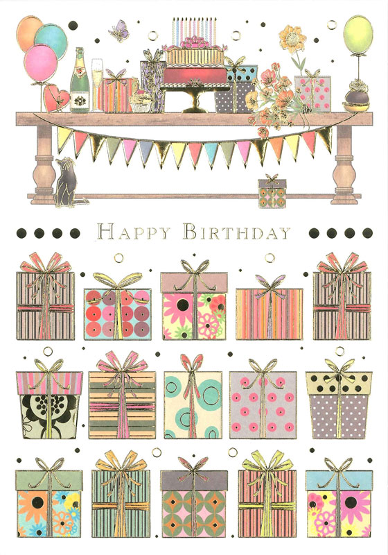 楽天市場 バースデーカード グリーティングカード 輸入カード 誕生日 オランダ Quire クワイヤー 定型サイズ 封筒付き 箔押し エンボス加工 Mac Classic Birthday プレゼントボックス Best Wishes成城 楽天市場店