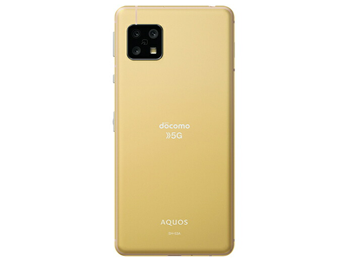 中古】【安心保証】 AQUOS sense5G SH-53A[64GB] docomo イエロー