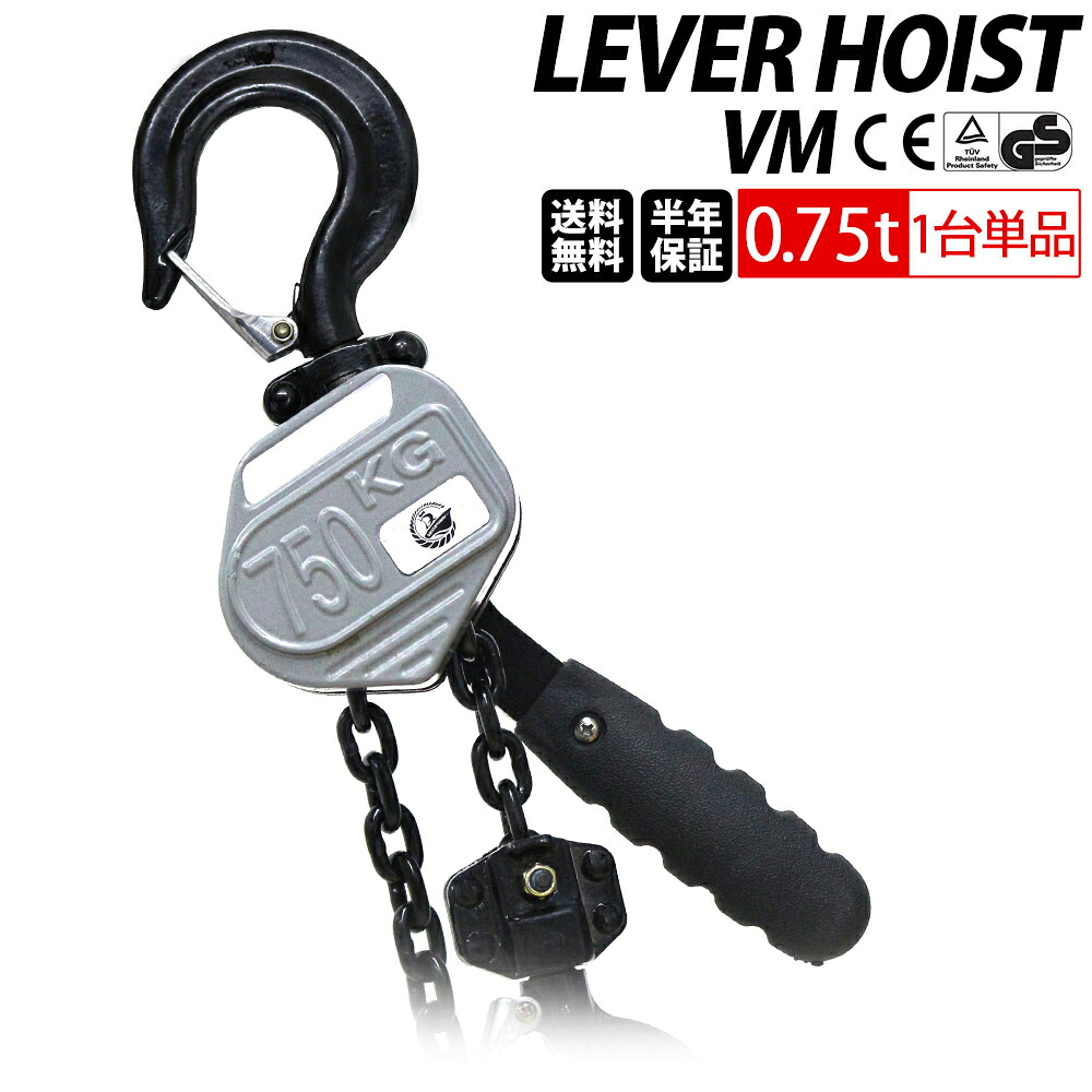 【ベスト・アンサー公式】レバーホイスト 0.75t 1.5m 750kg VM 軽量 チェーンローラー 高品質 チェーンブロック レバー式ブロック 荷締機 ガッチャ がっちゃ チェーン長さ1.5m おすすめ 人気 荷締め 固定 位置合わせ 牽引機 汎用性 便利 3／4