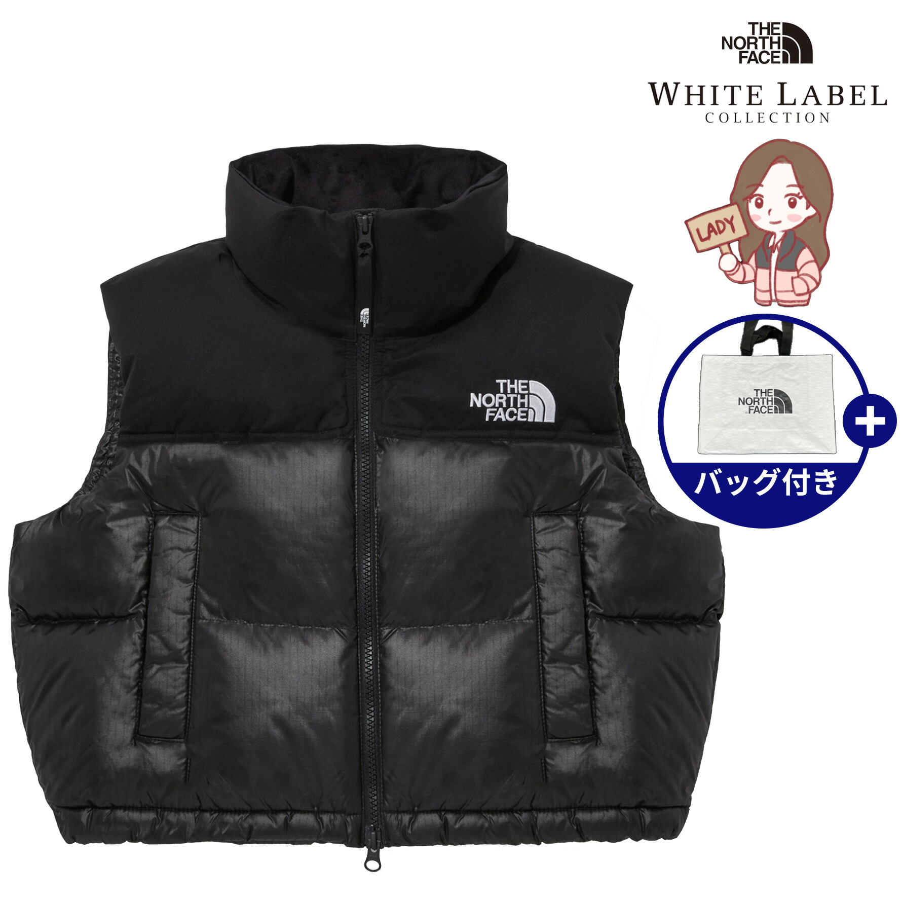 31【人気】ノースフェイス　ダウンベスト　ヌプシ　レディースXS　黒　ブラック THE NORTH FACE（ザ ノースフェイス） ダウンベスト ベスト THE NORTH