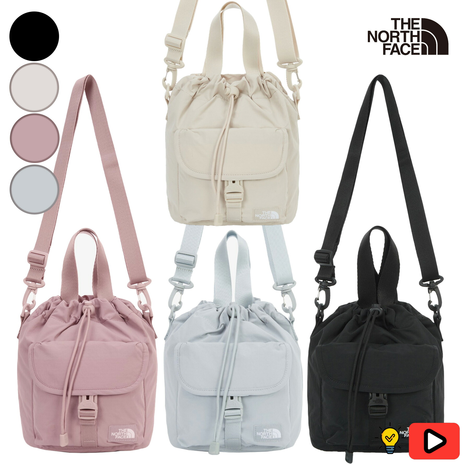 ★THE NORTH FACE★BREEZE BUCKET BAG★ The North Face] Bag for Men and Women Shoulder Bag Nylon