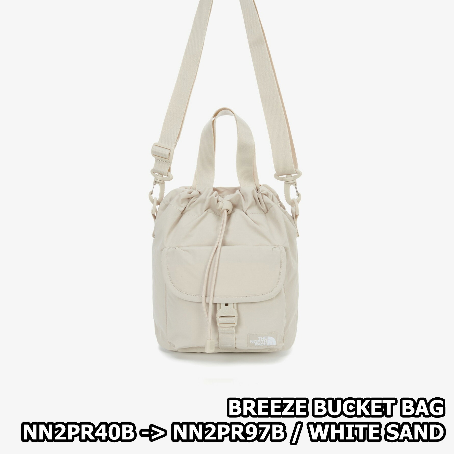 THE NORTH FACE 韓国限定 ブリーズ バケット バッグ ベージュ 正規品】☆2025年新商品 ☆THE NORTH FACE BREEZE BUCKET BAG