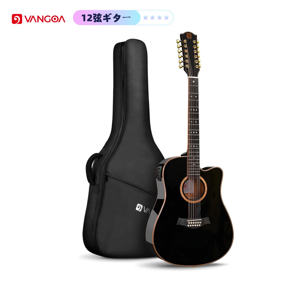 楽天市場】Vangoaハイエンド版DG120 Pro12弦ギター アコースティック