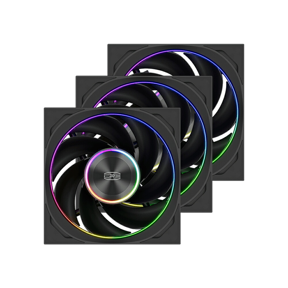 ◆逆さま回転させる◆ハイエンドARGB気違い◆F7X120R-ARGB-BK3IN1