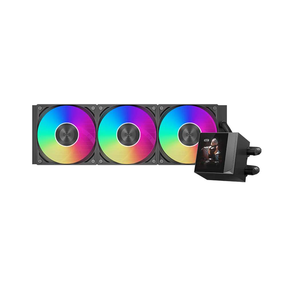 ◆オールインワン水冷クーラー、ディスプレイ搭載のハイエンドモデル◆DC360PRO-ARGB-BK｜BESTDO店