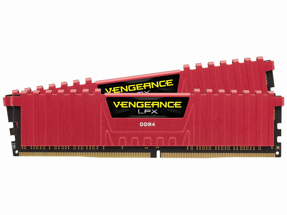 Elite DDR4 メモリー 32GB 赤色 2枚セット ELITE PLUS DDR4 DESKTOP MEMORY RED 32GB(2x16GB) 3200MHz CL22