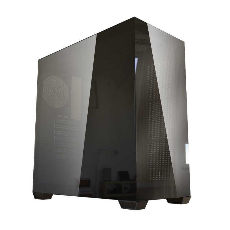 ◆2面鏡鑑ダイアログボックスのピラー受け答えパソコン容れもの◆DS900SHINE+TYPE-C BLACK PCケース・筐体-パソコン・周辺機器