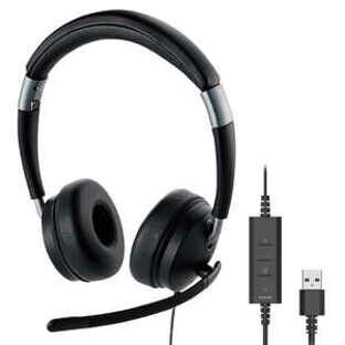 ◆お取寄せ！有線ﾍｯﾄﾞｾｯﾄ/ﾃﾞｭｱﾙﾏｲｸ◆HS-HP101UNCBK