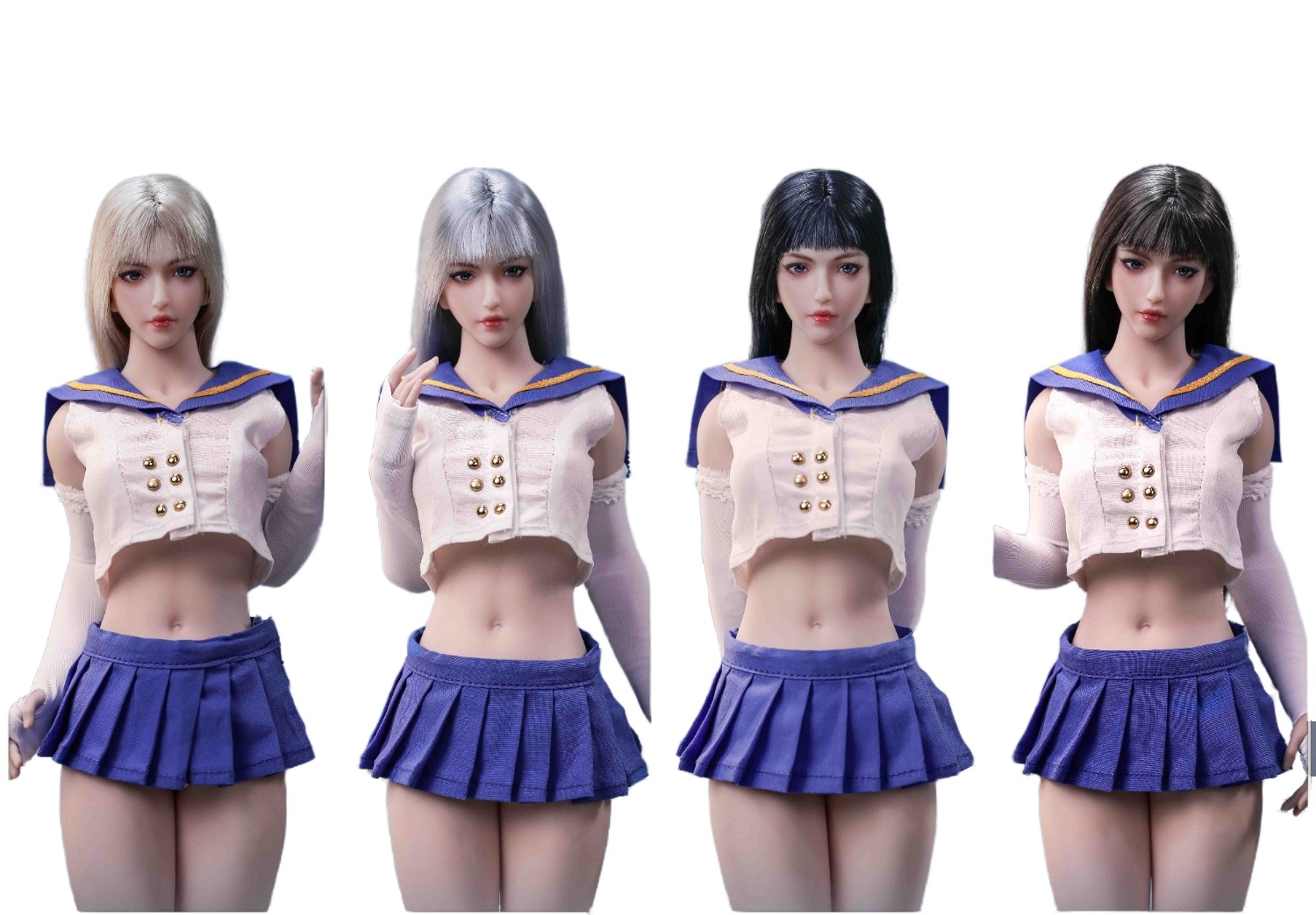 1/6 size A118 ファッション セクシー美人シューター 女性狙撃手 作戦服セット 女性コスチューム 番号A118 : TBLeague1&frasl;6スケール 最新アジアン スレンダーショット