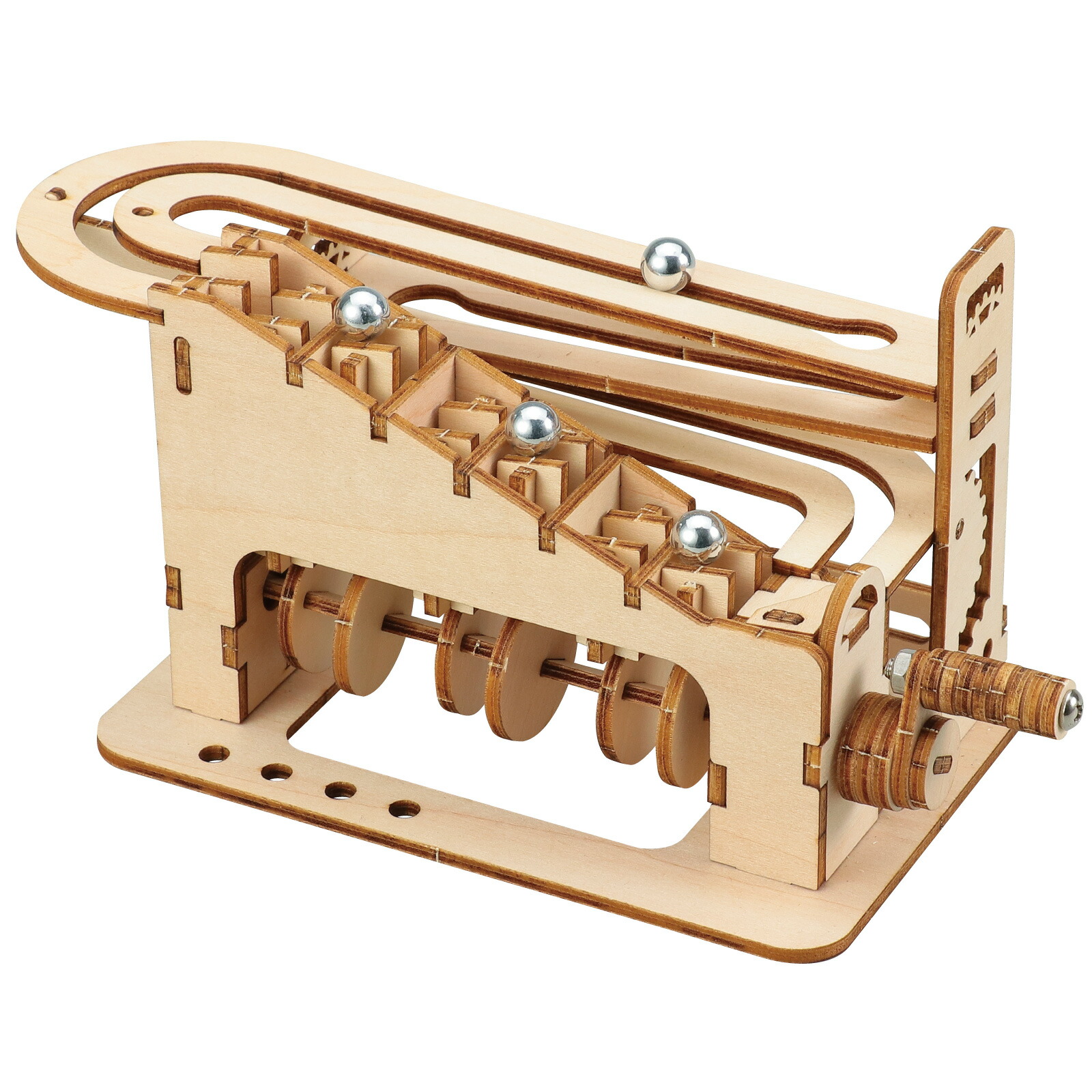 楽天市場】木製エスカレーター式コースター組立キット クラフト 工作