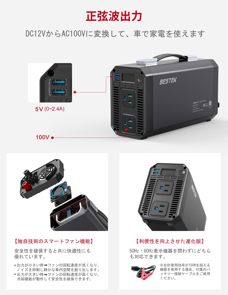 カーインバーター 正弦波 1000w 車載載積容器 Usb 2インタフェイス Ac差込み 2開設 Dc12vをac100vに挿げかえる カーチャージャー 充電器 Mrzau Bestek Cannes Encheres Com