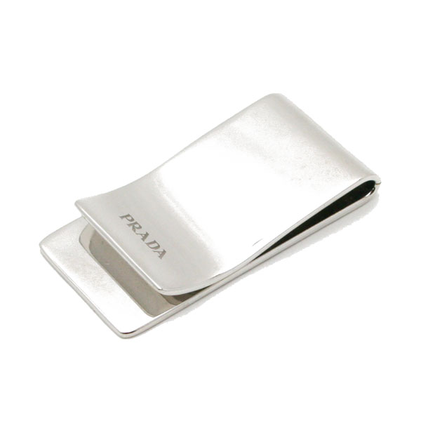 【楽天市場】★ポイント5倍★プラダ PRADA【MONEY CLIPS】マネークリップ 札入れARGENTO (シルバー)2AR913 UGB 118【送料無料】 【あす楽対応】 【コンビニ