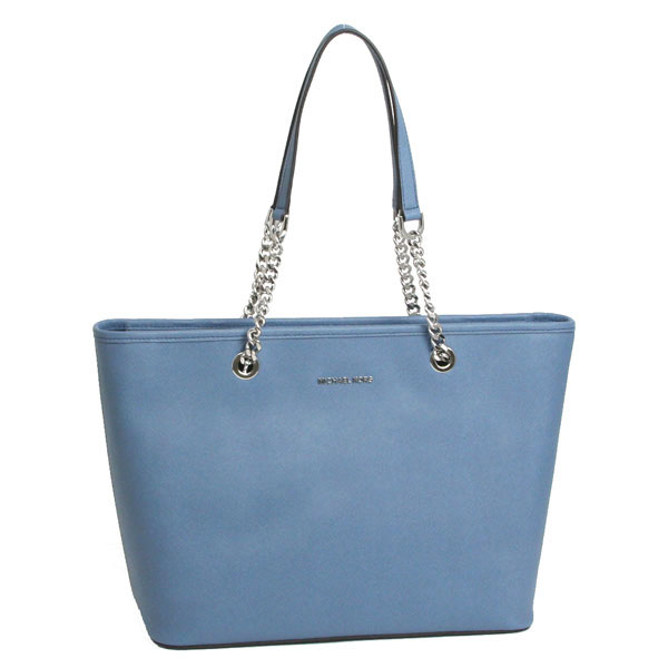 ★ ★ マイケルコース MICHAEL KORS 【JET SET TRAVEL CHAIN ジェットセット】 トップジップ トートバッグ DENIM (デニムブルー) 30T6SJ8T6L 405 【送料無料】 【コンビニ受取可】 【海外配送 可】 【国際配送】