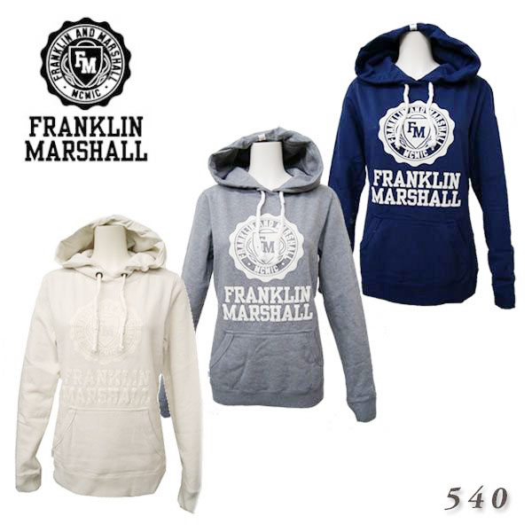 ★ ★フランクリンアンドマーシャル FRANKLIN\u0026MARSHALLレディース ロゴタイプ ティーシャツ パーカー アノラック 裏起毛 象牙色/薄墨色/米国海軍 FLWC540FHLW11【貨物輸送無料】 【コンビニエンスストア受け取り証書可】 【外国で送りとどける 可】 【インターナショナル送りとどける】