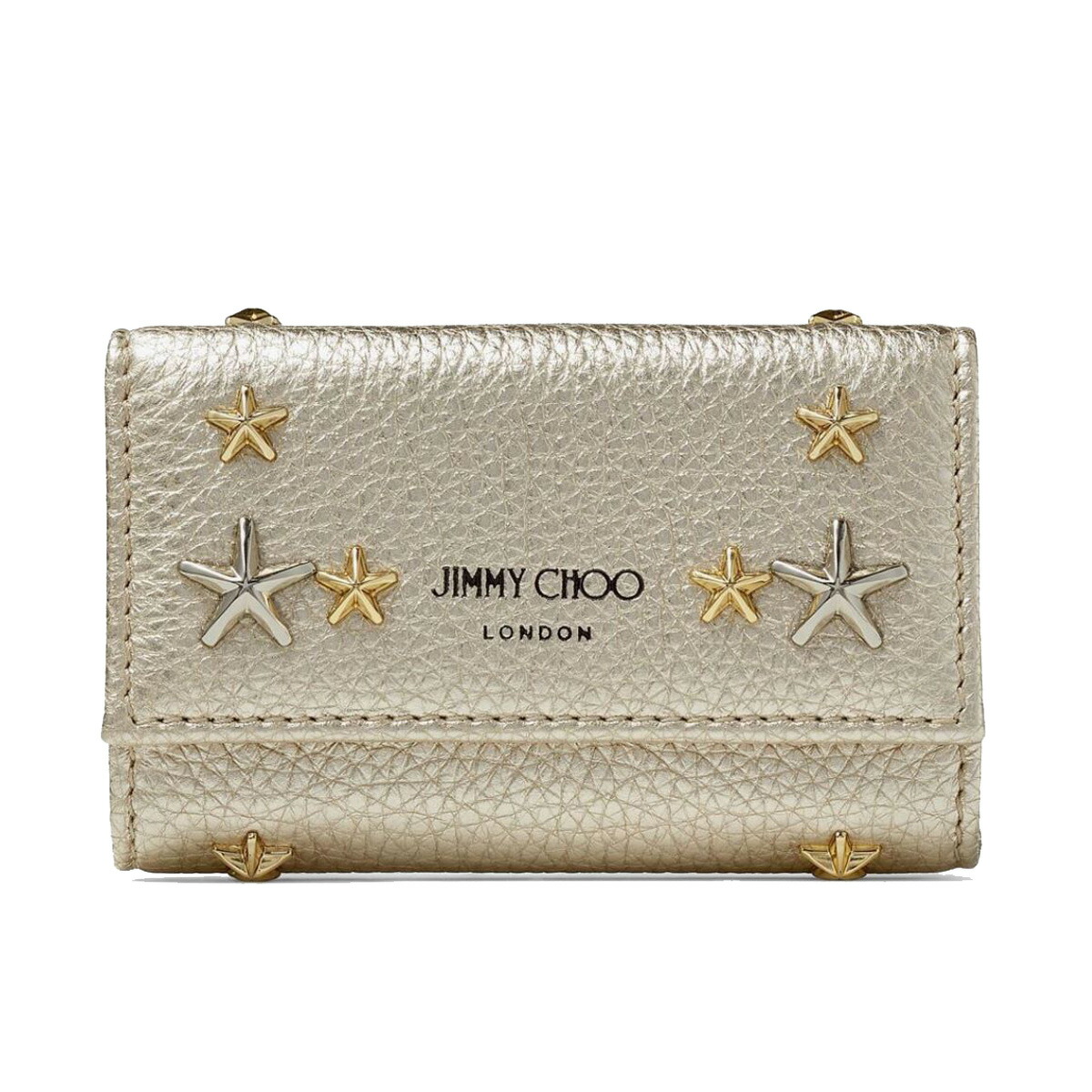 新品Jimmy Choo NEPTUNE UUR LIGHTGOLD キーケース-