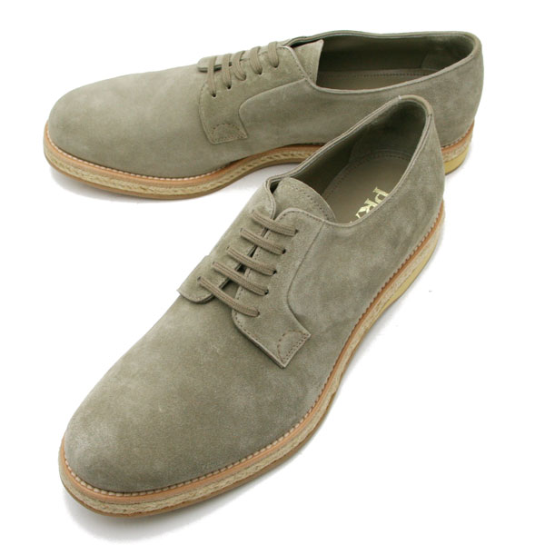★ ★ プラダ PRADA メンズ レースアップ スエードレザー シューズ PIETRA (カーキグレー) 2EG113 054 193 【送料無料】 【コンビニ受取可】 【海外配送 可】 【国際配送】