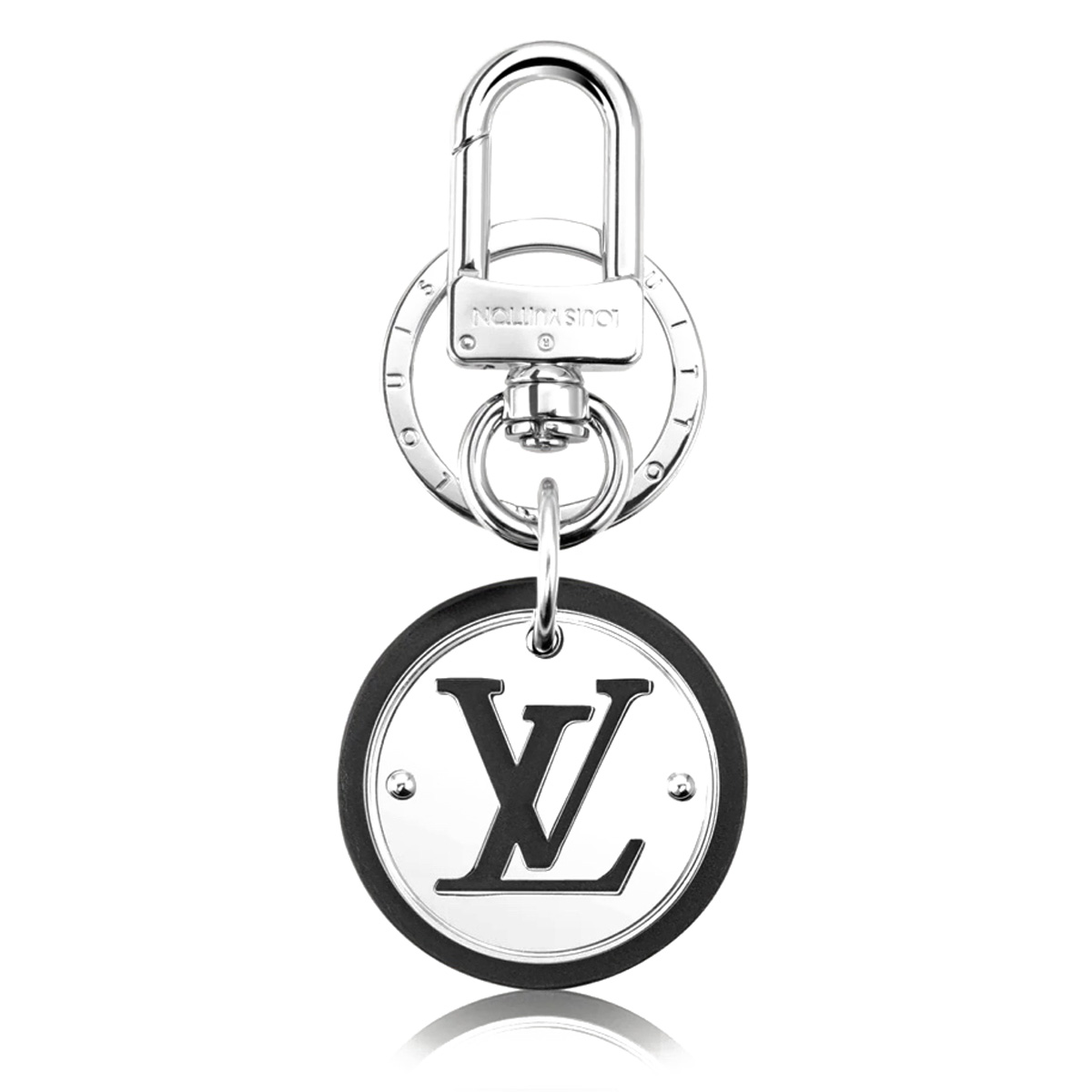 VUITTON キーリング バックチャーム ブラック シルバー M66268 楽天市場】ルイヴィトン キーホルダー LVパドロック メタル